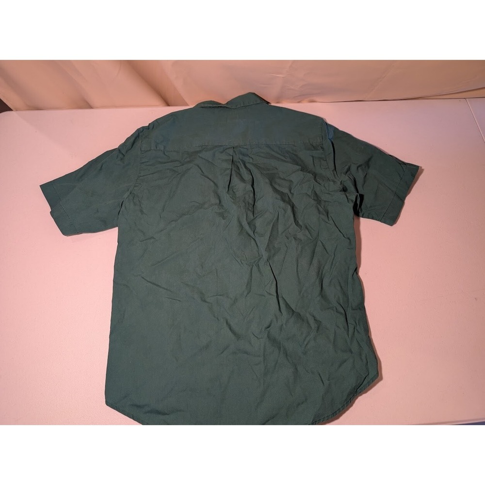 Lands End Women's Green Short Sleeve Button Shirt Size 14 Regular Gently Used - Picture 2 of 3